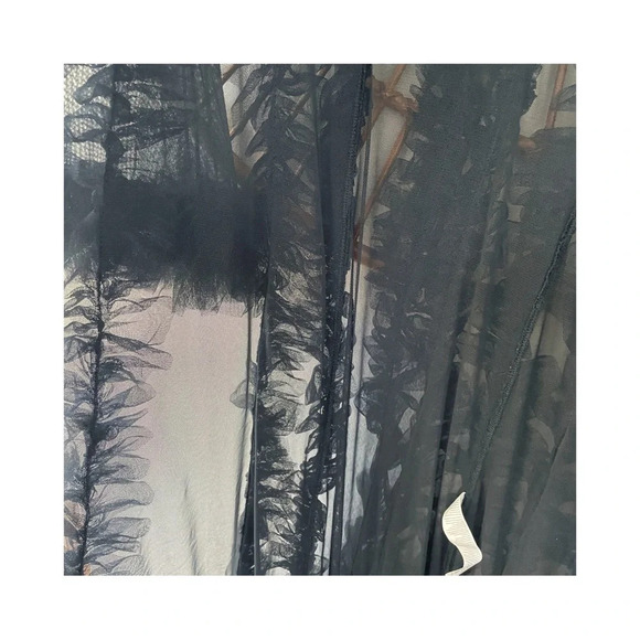 Yitty Fabletics Sheer Ruffle Dressing Gown/ Robe Sz XS - Picture 5 of 7